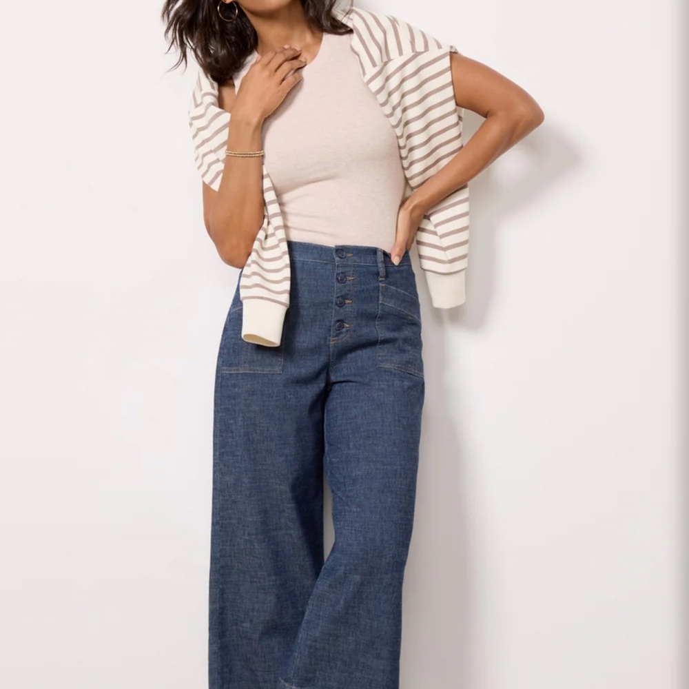 Evereve Joelle Wide Leg Size 30 EUC!